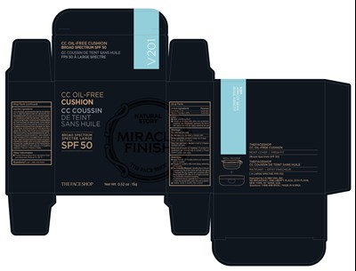 Tfs Cc Oil-free Cushion Spf 50 Apricot Beige (Tfs Cc Oil Free Cushion Spf 50 Apricot Beige V201)